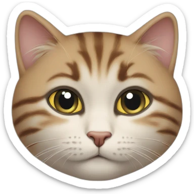 Boy-kisser cat sticker