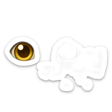 Gatito blanco panza arriba sticker