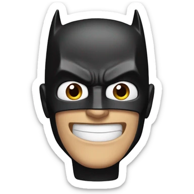 Smiling batman sticker