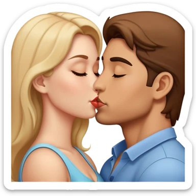 boyfriend and girlfriend kissing very passuob sticker
