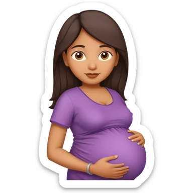 Indian women pregnant sticker