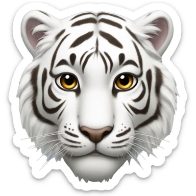 White tiger sticker