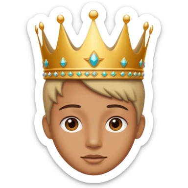 aggiungi una corona sulla testa sticker