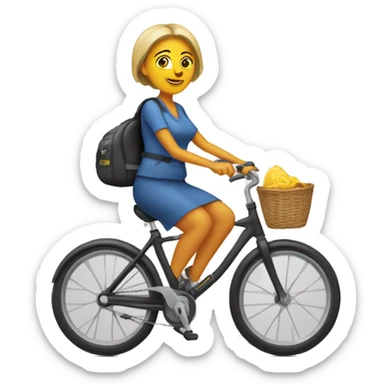 Mama le succès en vélo  sticker