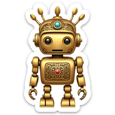 Aztec Robot  sticker