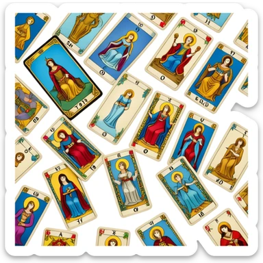 tarot cards sticker