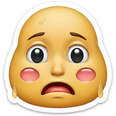 Crying big butt sticker