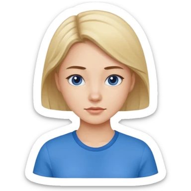 shirt not a someone blue girl sticker