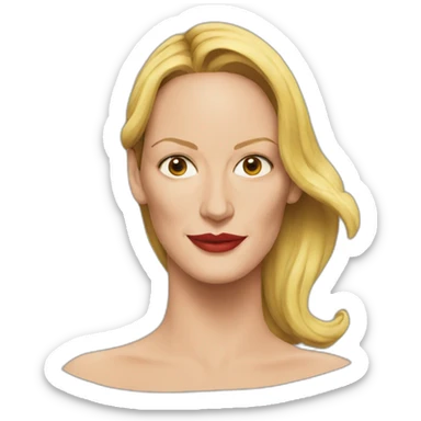Uma thurman sticker