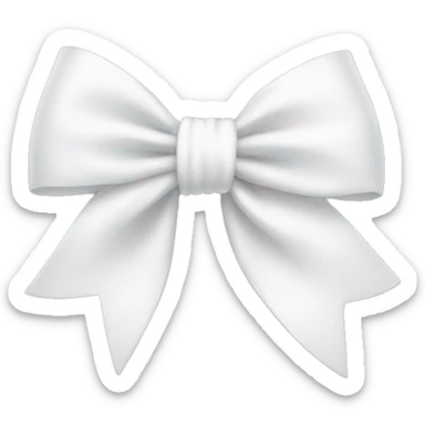 white bow sticker
