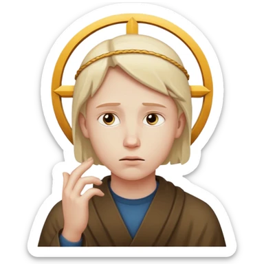 Eso no es necesario, podría crear distancia entre las personas y Dios sticker