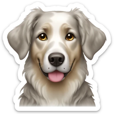 merle retriever sticker