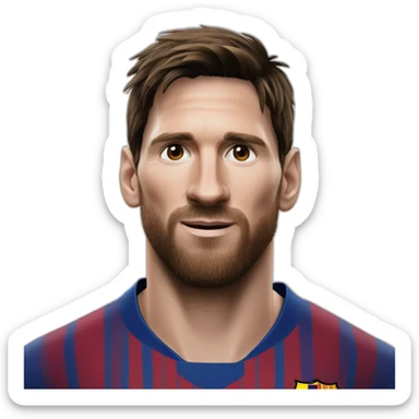 futbolista messi sticker