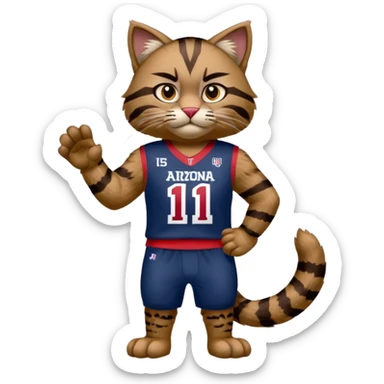 Arizona Wildcats mascot sticker