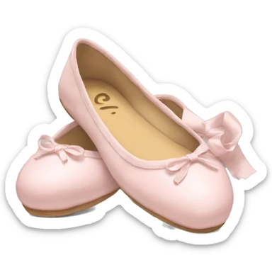 light pink ballerina flats sticker