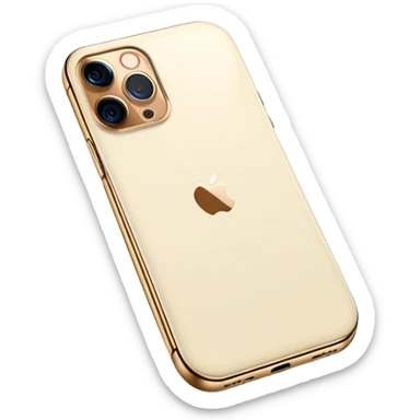 Cream colored iPhone 15 pro sticker