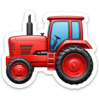 plastic toy  tractor sticker