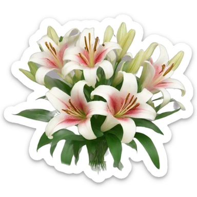bouquet of lilies sticker