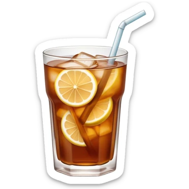 ice tea with hair sticker