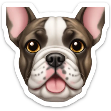 brindle french bulldog sticker