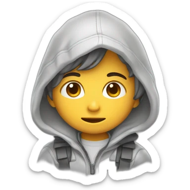 Niño despierto enfadado sticker