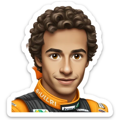 Lando Norris McLaren huilen sticker