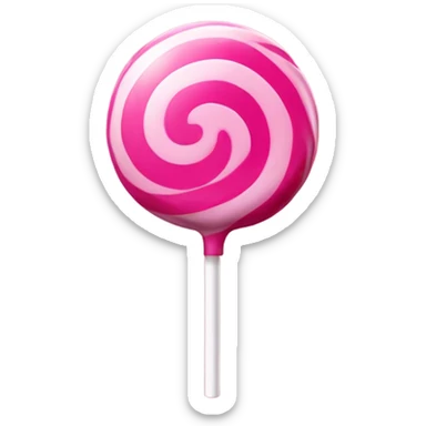 Pink lollipop sticker