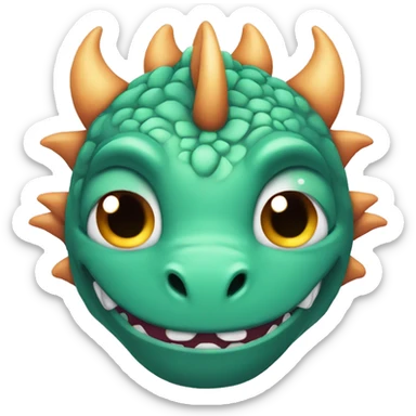 Dragon blushing sticker