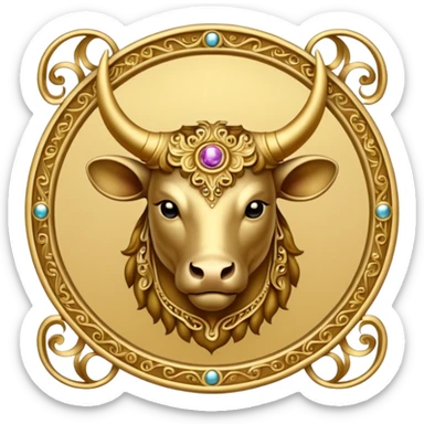 taurus zodiac sign sticker