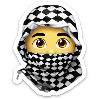 gaza brave rebelion keffiyeh sticker