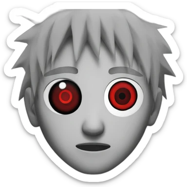 naruto with sharingan left eye sticker