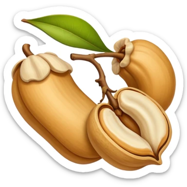 Make single simple Cashew dryfruit without leave  sticker