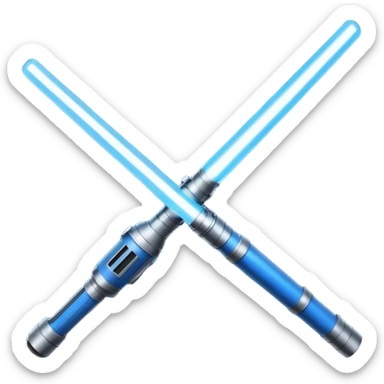 Blue Lightsaber from star wars sticker