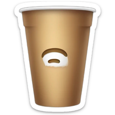 Cup lean sticker
