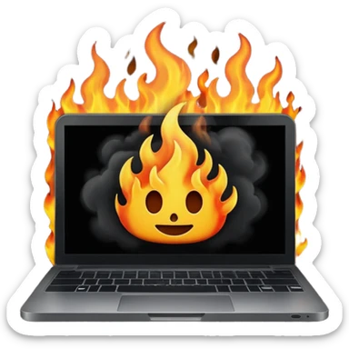 malwarebytes burning laptop sticker