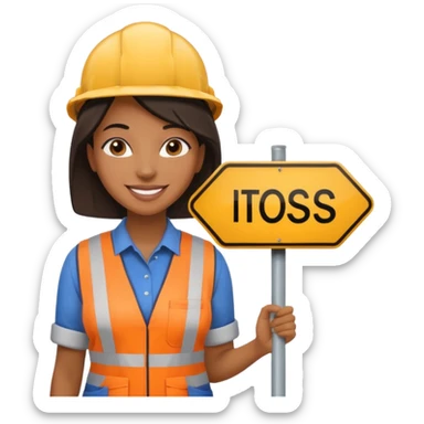 Street Sign Maker black woman sticker