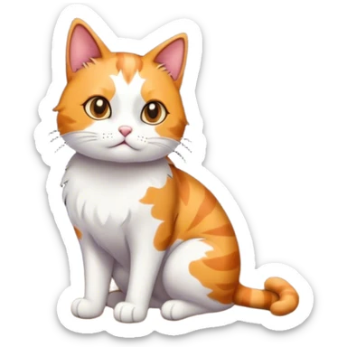 Cat inside of a cave sticker