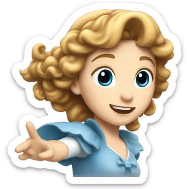 Wendy darling flyiing sticker
