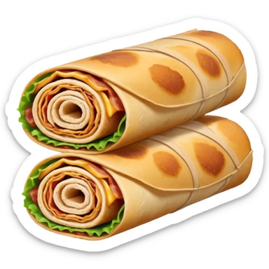 chicken and bacon wrap rolls sticker