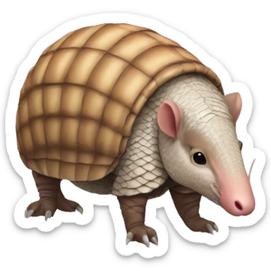 Southern three - banded armadillo sticker