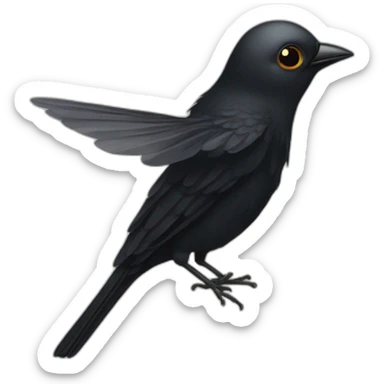 Black bird FLY sticker