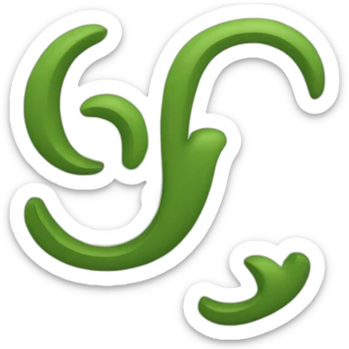 the letters GG sticker