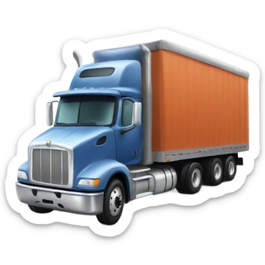 A semi truck sticker
