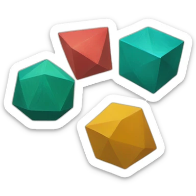 platonic solids sticker