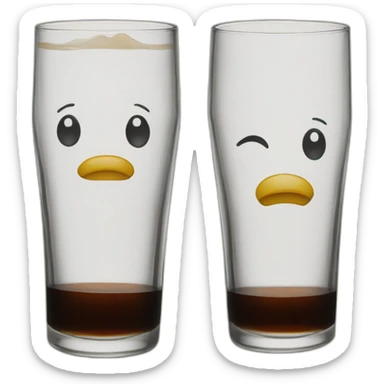 fernet highball glass sticker