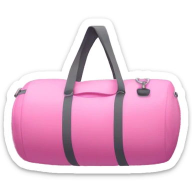 Pink gym bag  sticker