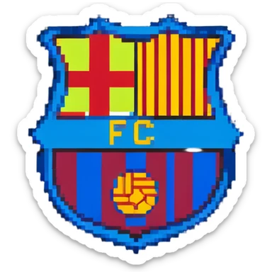 Barcelona FC shield sticker