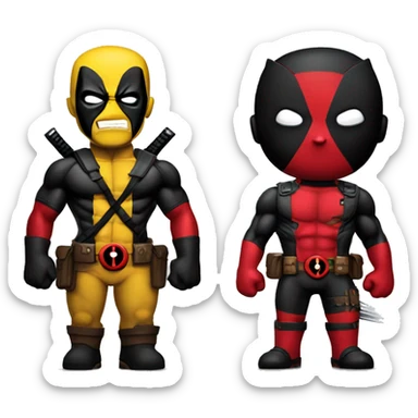 Deadpool wolverine sticker