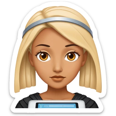 a female data oracle sticker