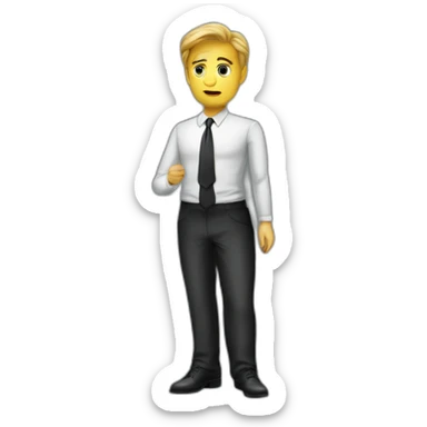 French Lawyer on pleading dress sticker